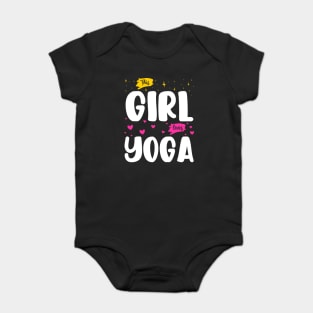 This Girl Loves Yoga - Yoga Enthusiast Baby Bodysuit